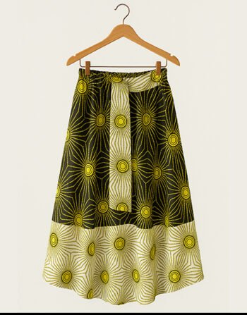 Front Tie Flared Skirt
