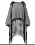 Fringed shrug top